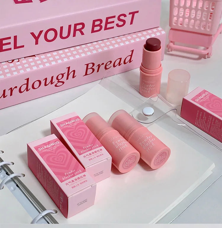 Velvet Matte Smooth Blush Stick Long-lasting And Low Saturation Natural Makeup Effect And Easy To Apply