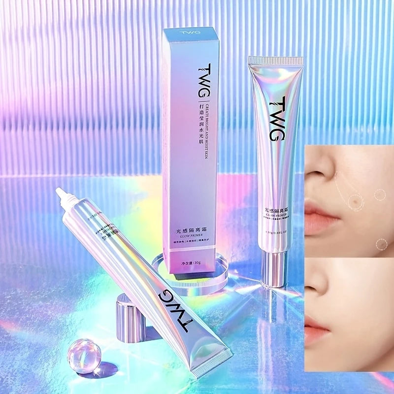 Makeup Primer Base,Moisturizing Isolation Concealer Foundation Invisible Pores Facial Base Brightens Skin Tone Makeup Cosmetics