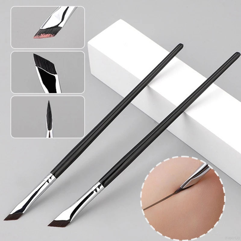 Blade Eyeliner Brush Ultra Thin Fine Angle Flat Eyebrow Brush Flat Sickle Eyeliner Brushes Precise Detail Brush Makeup Tools