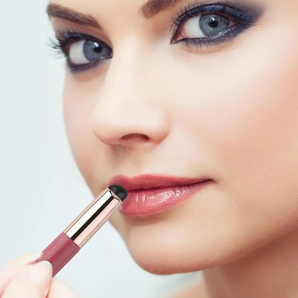 Silicone Lip Brush With Cover Cap Concealer Brush Like Fingertips Q Soft Lipstick Makeup Brushes Round Head No Broken